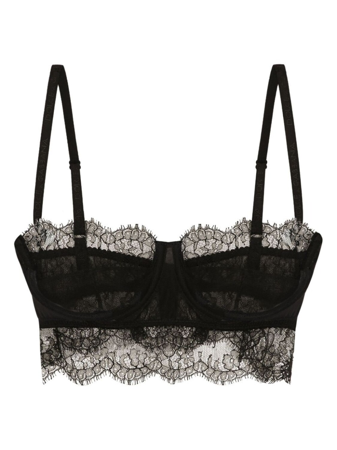 

Dolce & Gabbana кружевной бюстгальтер-балконет, черный