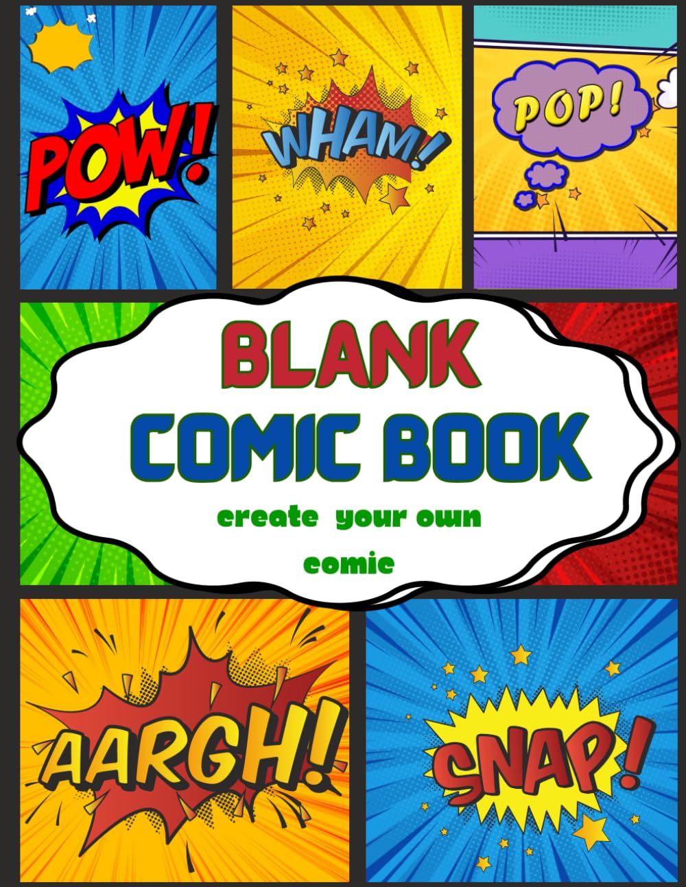 

Blank Comic Book:: Notebook with Blank Comic Templets to Create your own Comic: Over 112 Pages Large Big 8.5" x 11" (Independently published)