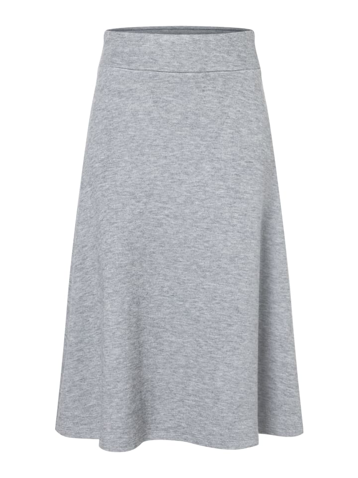 

Юбка-свитшот А-силуэта длины миди теплого серого меланжа More & More