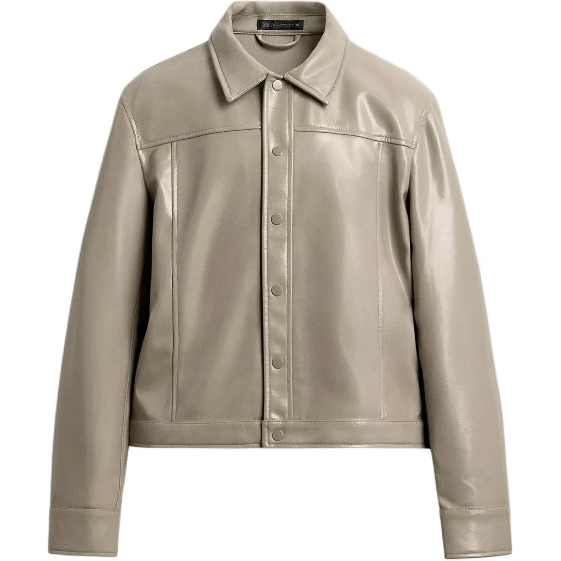 Мужское пальто с лацканами Light Khaki ZARA