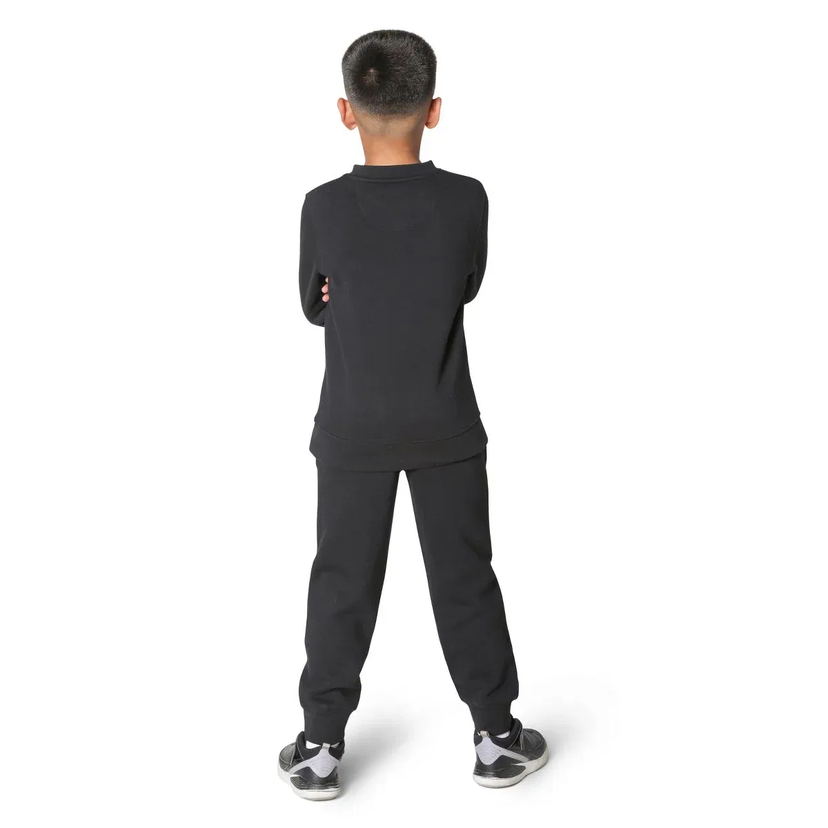Детское худи из флиса с принтом для мальчиков Everyday Kids, Black — фото 3