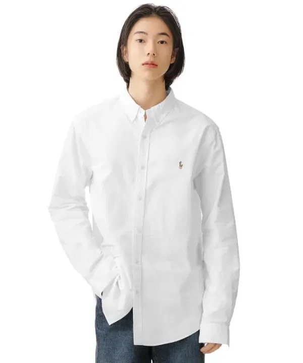 Оксфордская рубашка Slim Fit, Polo Ralph Lauren, белый