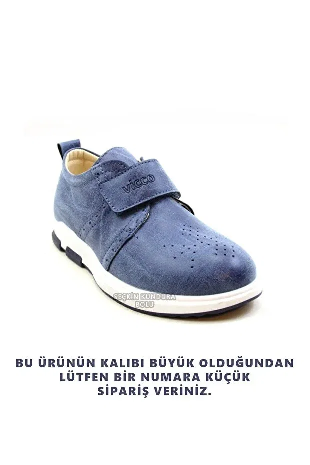 Детские туфли для девочек кожаные Vicco, Blue — фото 2