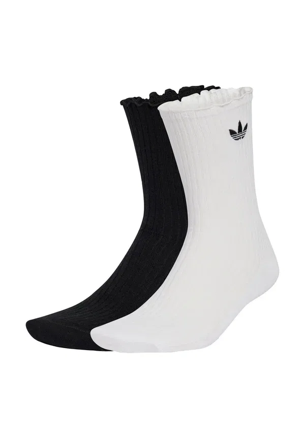 Носки с оборками, комплект из 2 пар, унисекс - носки Adidas Originals, белый/черный
