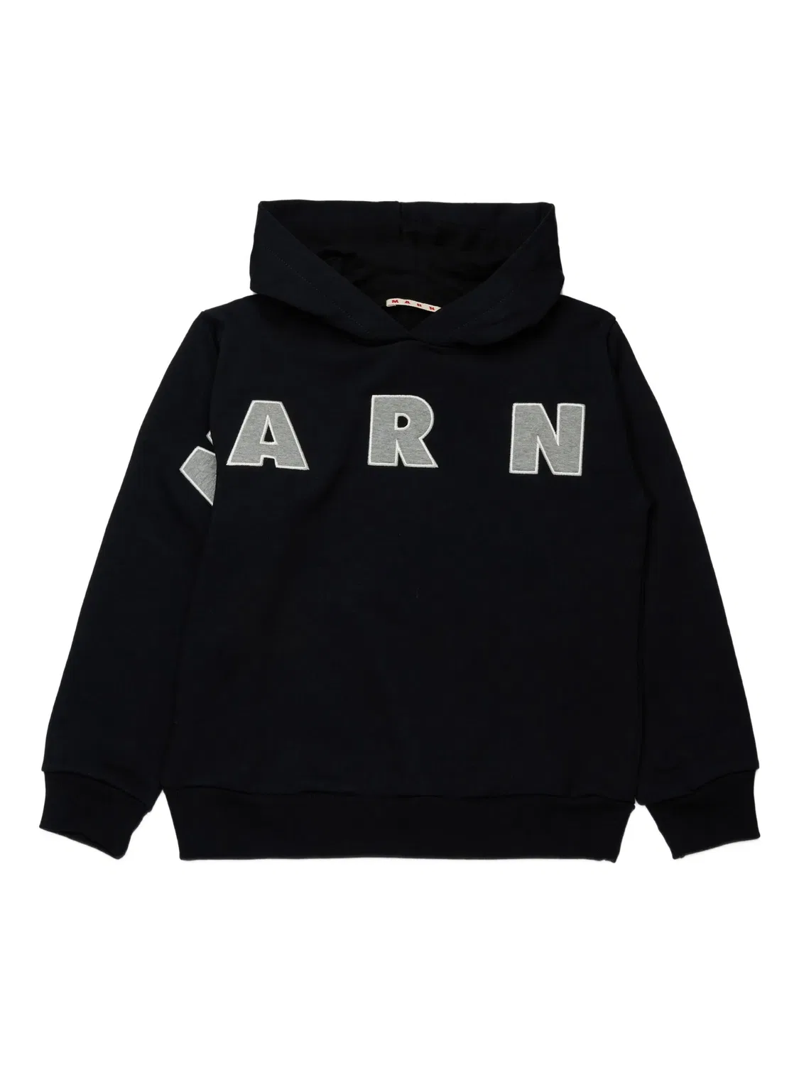 Худи с аппликацией логотипа Marni, черный