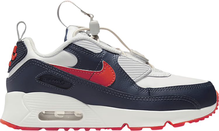 

Кроссовки Nike Air Max 90 Toggle PS 'White Midnight Navy', белый