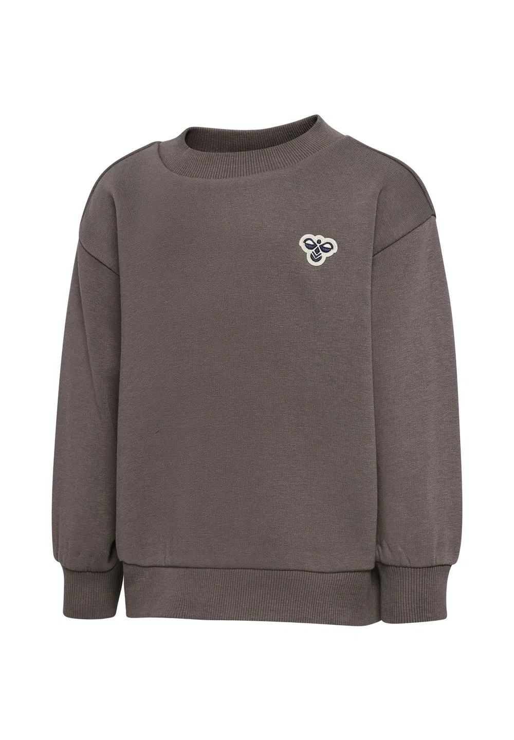 Hmlmini свободная толстовка с круглым вырезом и пчелиным принтом, унисекс Hummel, Dark Gull Gray — фото 4