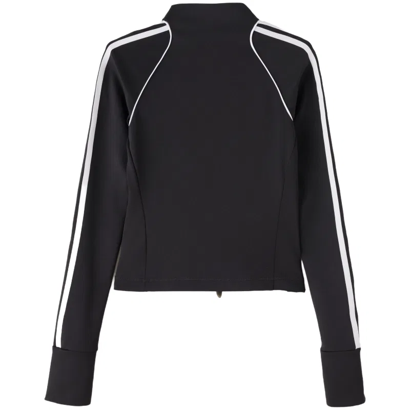 Женская куртка с воротником-стойкой черная Adidas Originals, Black — фото 3