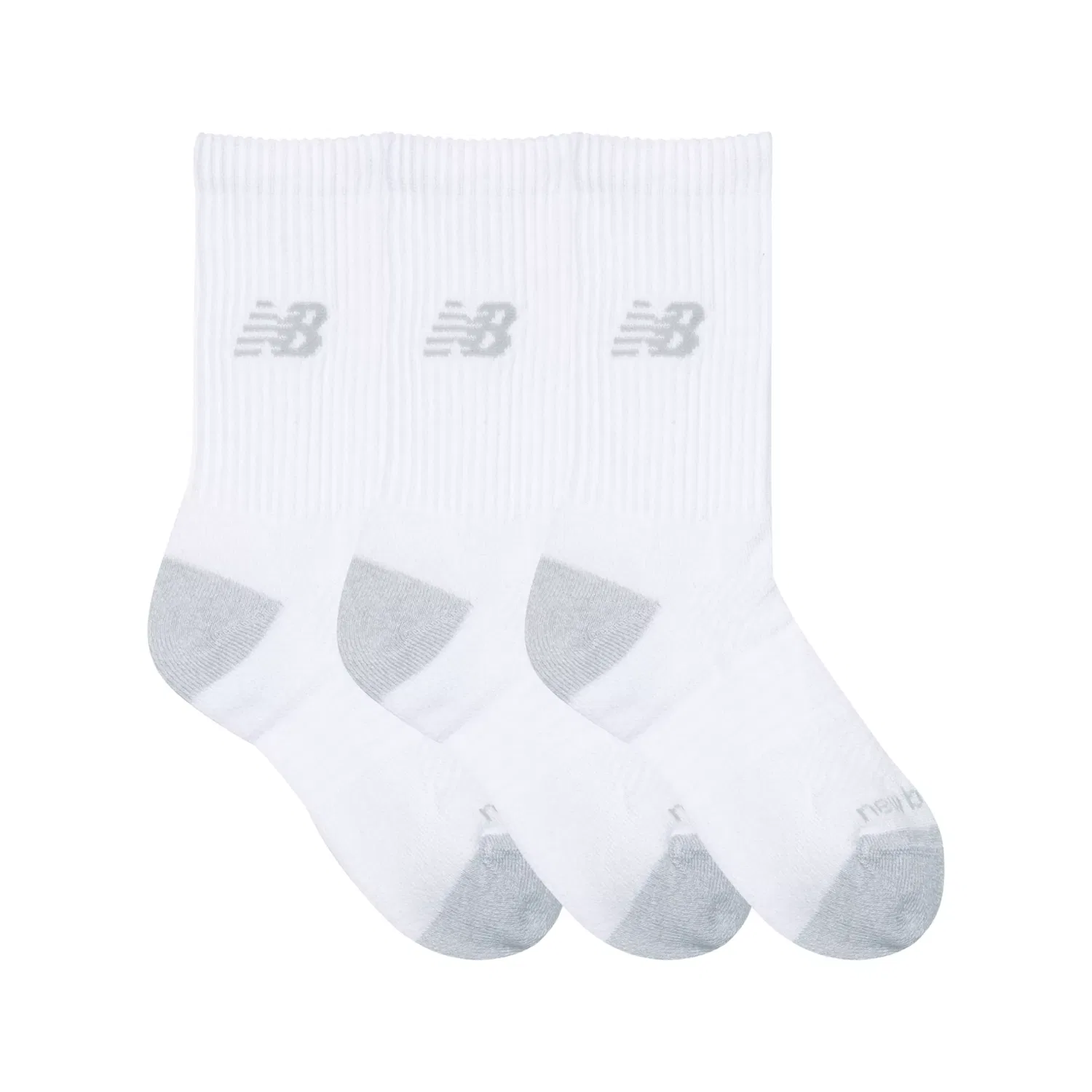 Детские носки с технологией NB DRY New Balance, White — фото 3