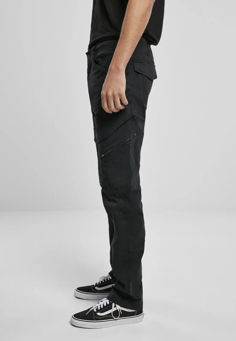 Брюки-карго Brandit Slim fit 'Adven' черного цвета — фото 3