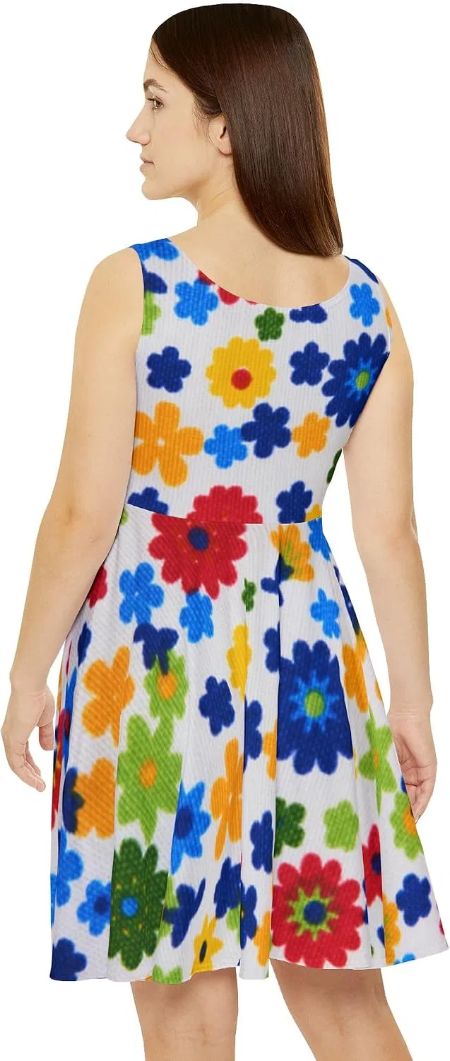 Женское платье-трапеция с принтом Skater Dress, Multicolor — фото 4
