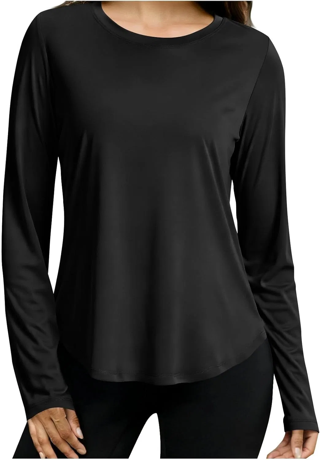 Женская футболка с защитой от солнца UPF 50+, Black