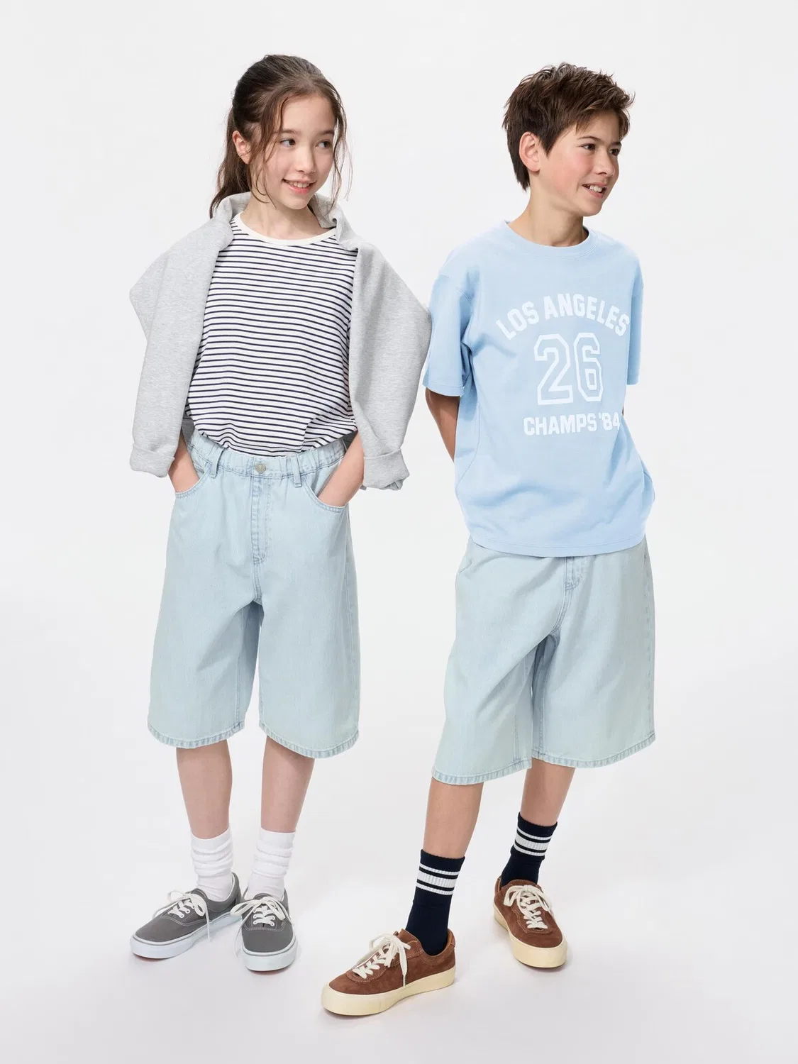 Шорты Uniqlo, детские, мешковатые