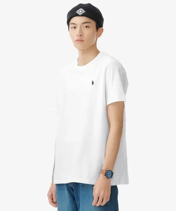 Футболка с коротким рукавом, slim fit, Polo Ralph Lauren, белый — фото 2