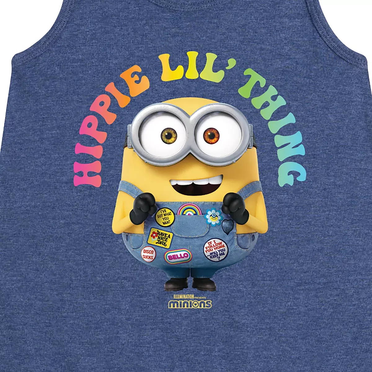 Детское платье-трапеция без рукавов Hippie Lil' Thing Despicable Me, Heather Navy — фото 2
