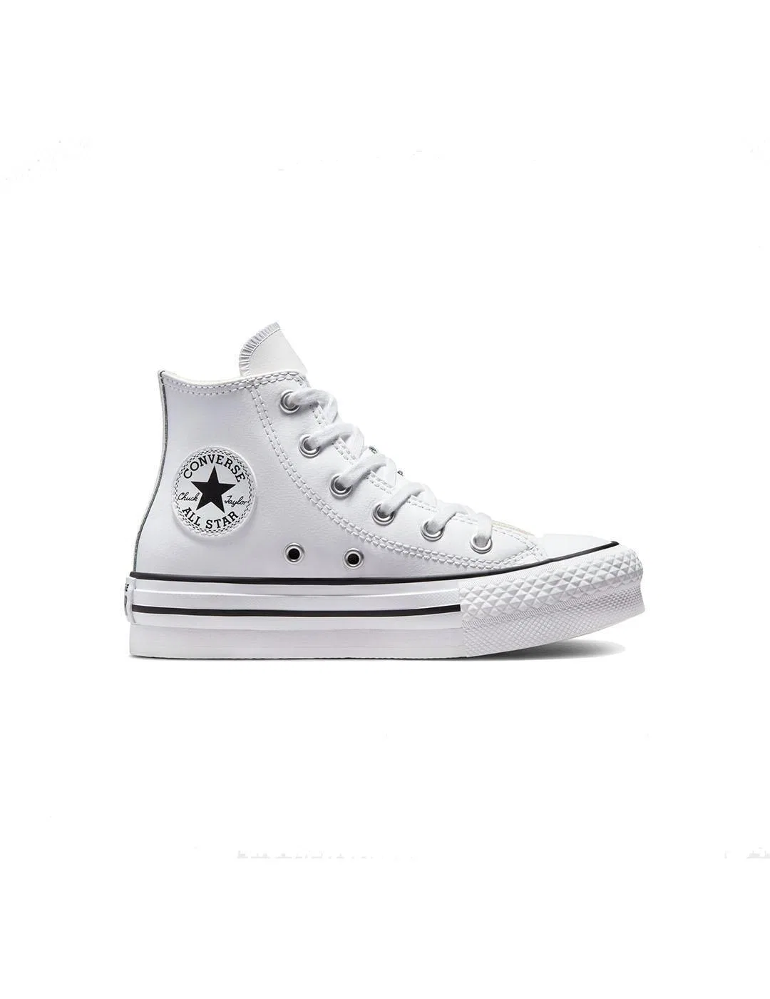 Детские кожаные кроссовки Converse All Star Lift Platform, Цвет Weiss