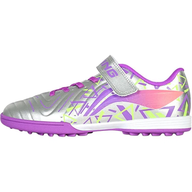 Детские футбольные кроссовки из ПУ с коллекцией Brocade Li-Ning YOUNG, Purple