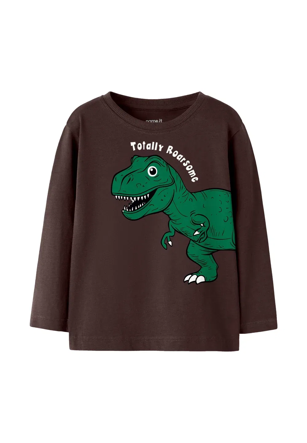 Футболка с длинными рукавами nedin langarmshirt - топ с длинными рукавами Name It, Braun — фото 3