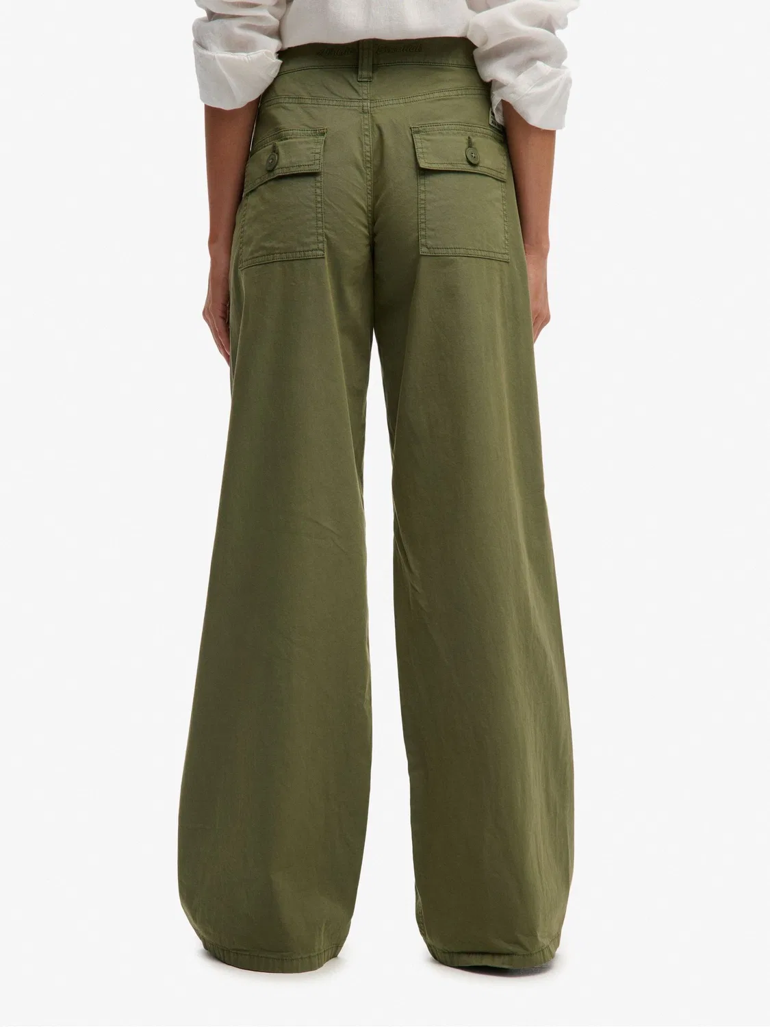 Брюки карго свободные SUPERDRY Baggy Cargo Joggers Superdry, зеленый — фото 2