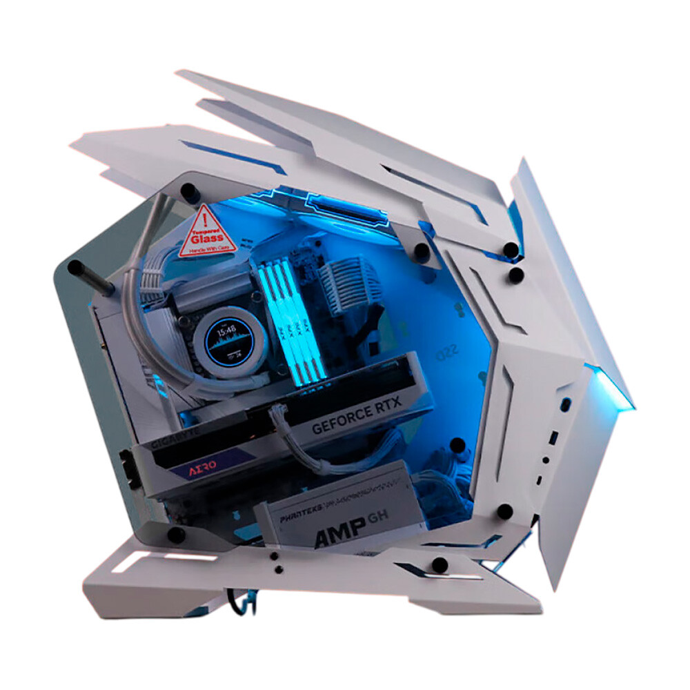 

Системный блок Gigabyte, 32 ГБ/1 ТБ, Core i5-14600KF, RTX 4070 Super, MOD-3 mini Case, белый