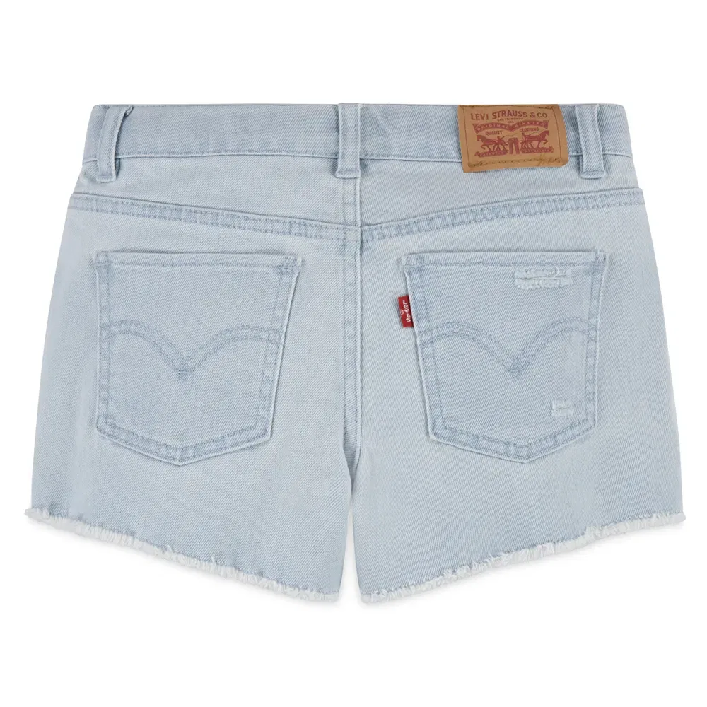 Детские джинсовые шорты для девочек с регулируемой талией Levi's, Blue — фото 2