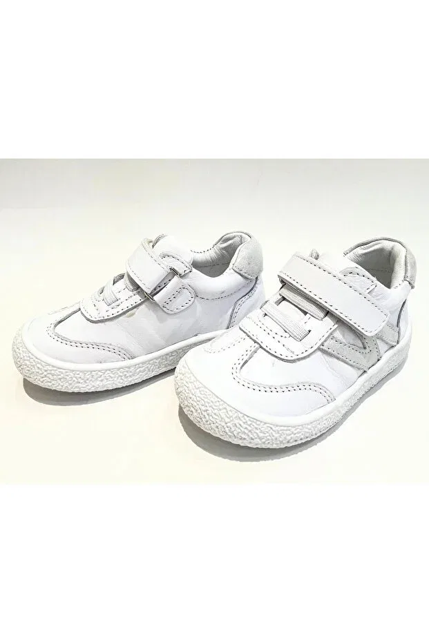 Детские балетки для девочек из натуральной кожи Basics Lepi Kids, White — фото 3