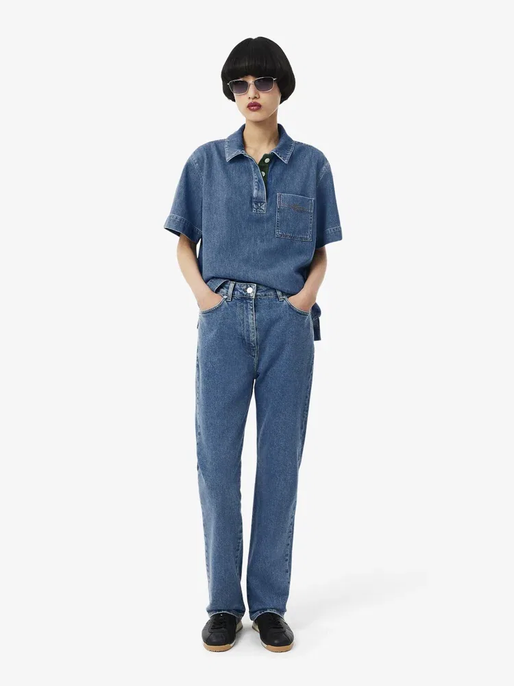 Джинсы LACOSTE Royal Blue, Прямые, Классические