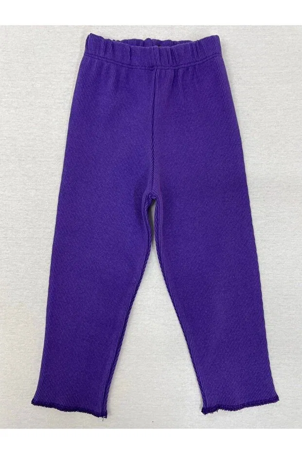 Детские леггинсы для девочек из хлопка Berat Moda, Dark Purple — фото 2