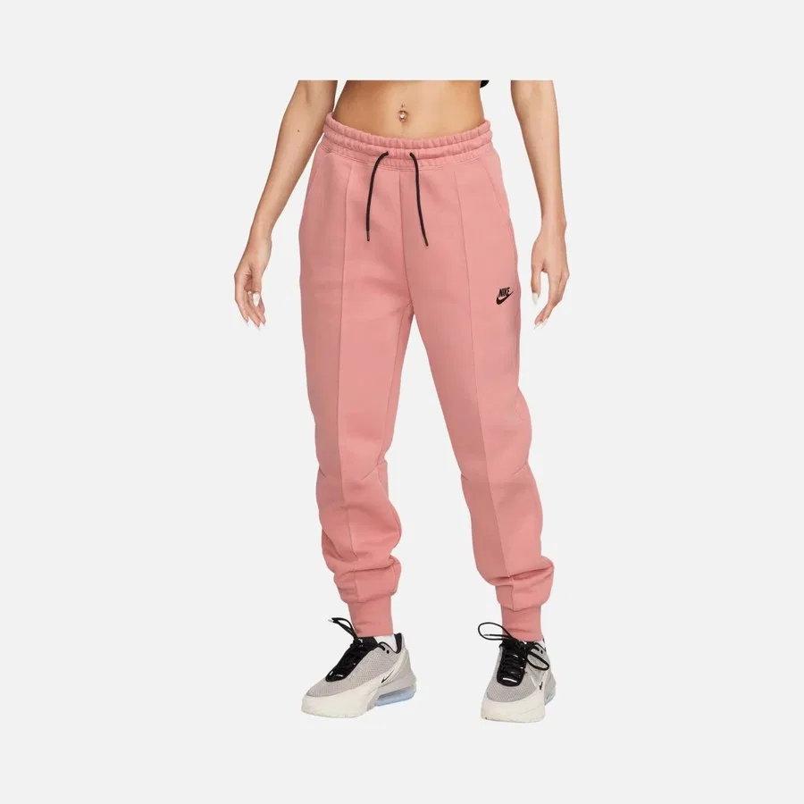 Женские спортивные брюки Tech Fleece Mid-Rise Nike, Белый