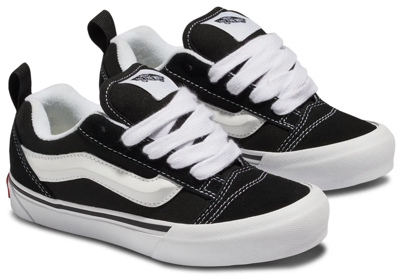 Кеды для мальчиков Knu Skool Vans, цвет Black/True White