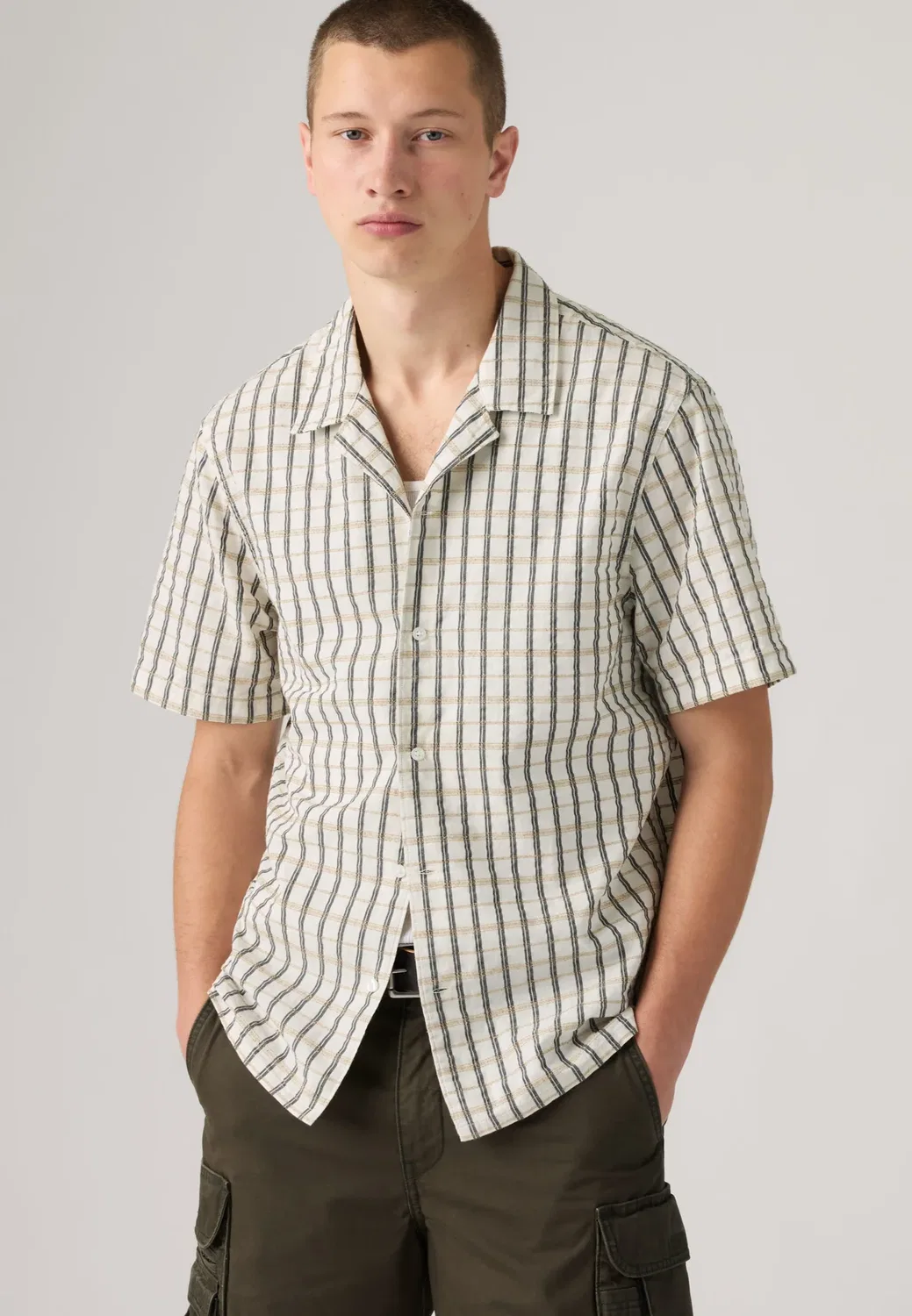 Лагерь на закате - рубашка Levi'S, Emily Plaid Dobby
