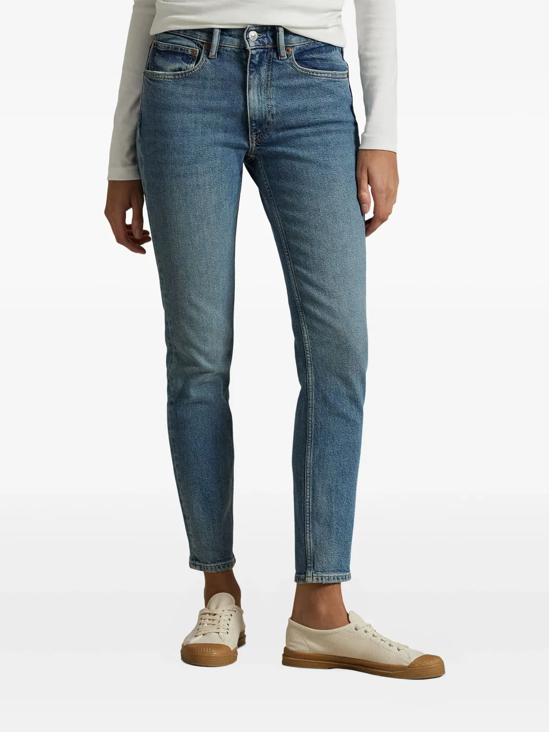 Джинсы Skinny Antares-Wash Polo Ralph Lauren, светло-голубой — фото 3