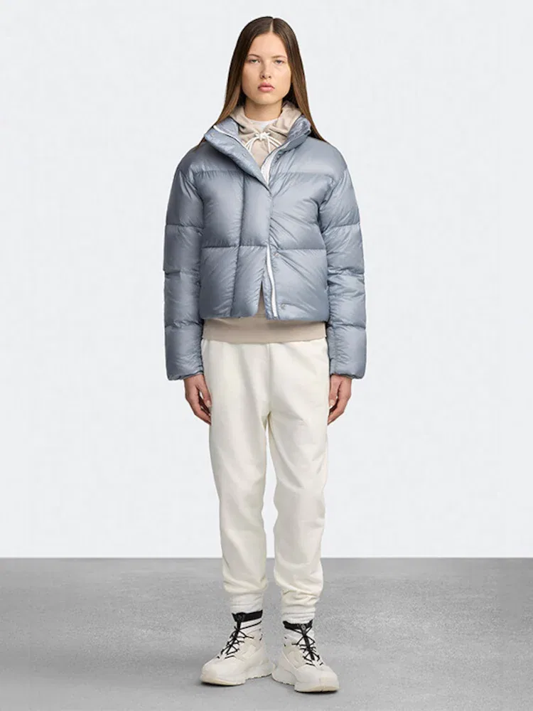 Футболка с коротким рукавом, модель Cypress Cropped Puffer CANADA GOOSE, Light Blue