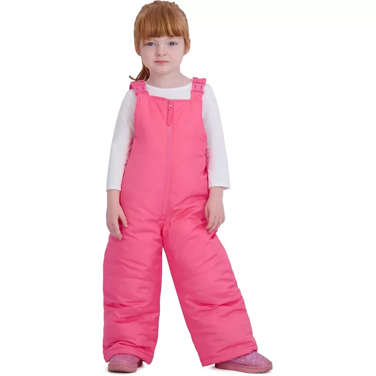 Детский комплект зимней куртки и снежных штанов с принтом Foil Print Ski Jacket and Snowbib Snowsuit Set Rothschild, Coral Hearts — фото 4