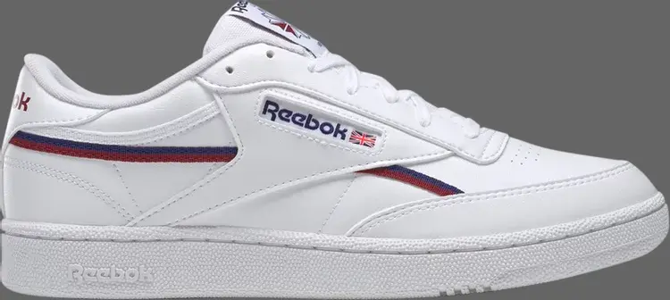 

Кроссовки club c 85 vegan 'white classic burgundy' Reebok, белый