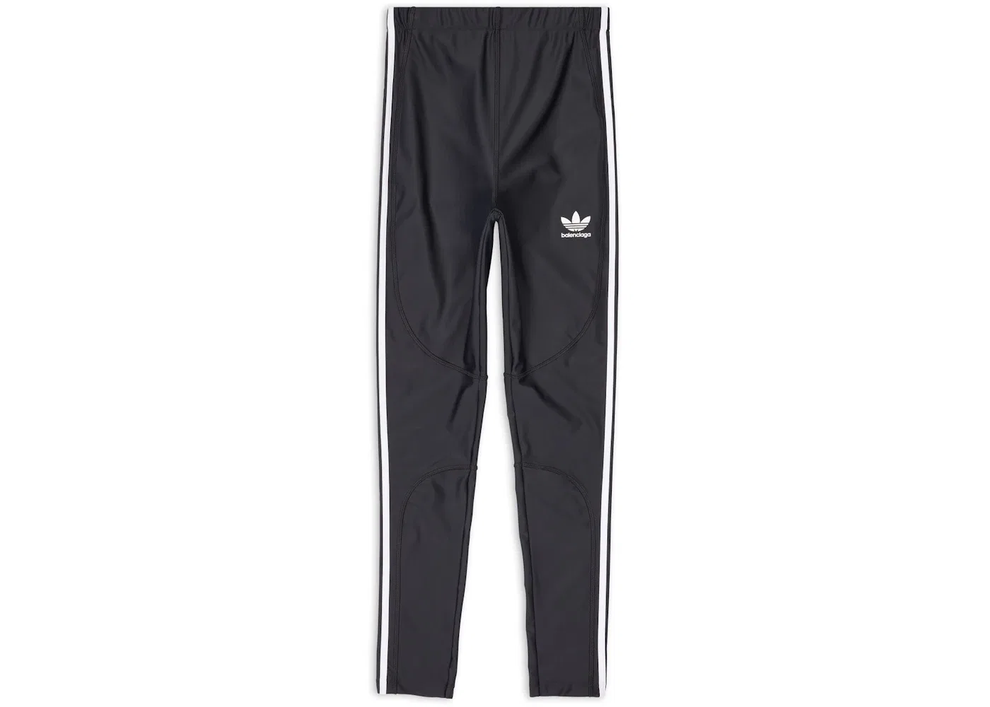 Женские леггинсы с матовым спандексом Balenciaga x Adidas Athletic, Black