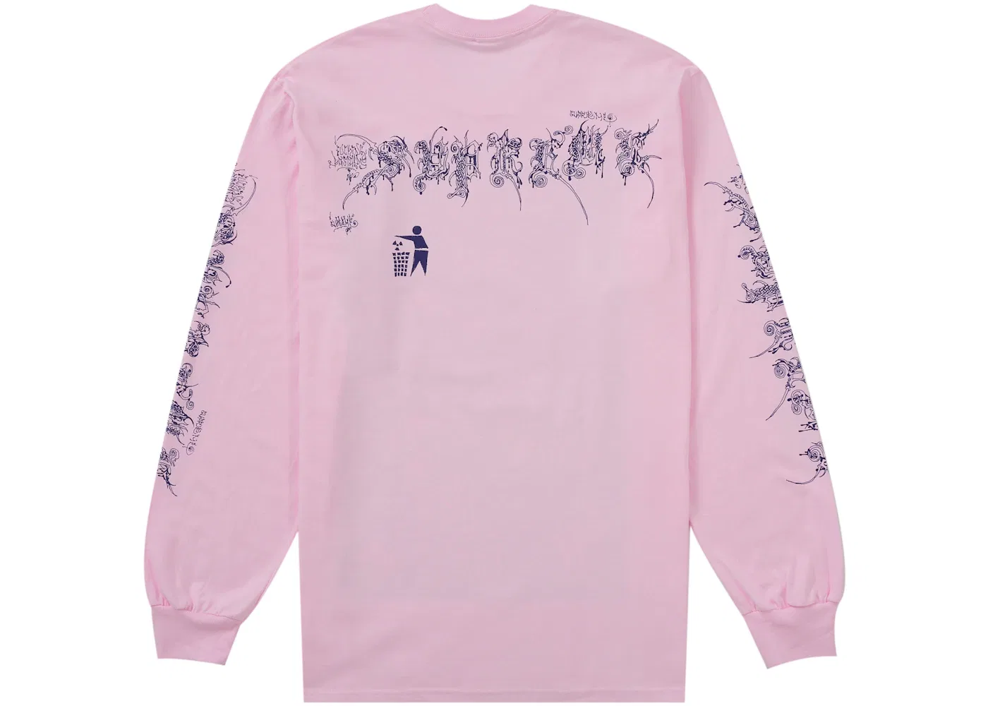 Мужская футболка с длинным рукавом Supreme Tee, Light Pink — фото 2