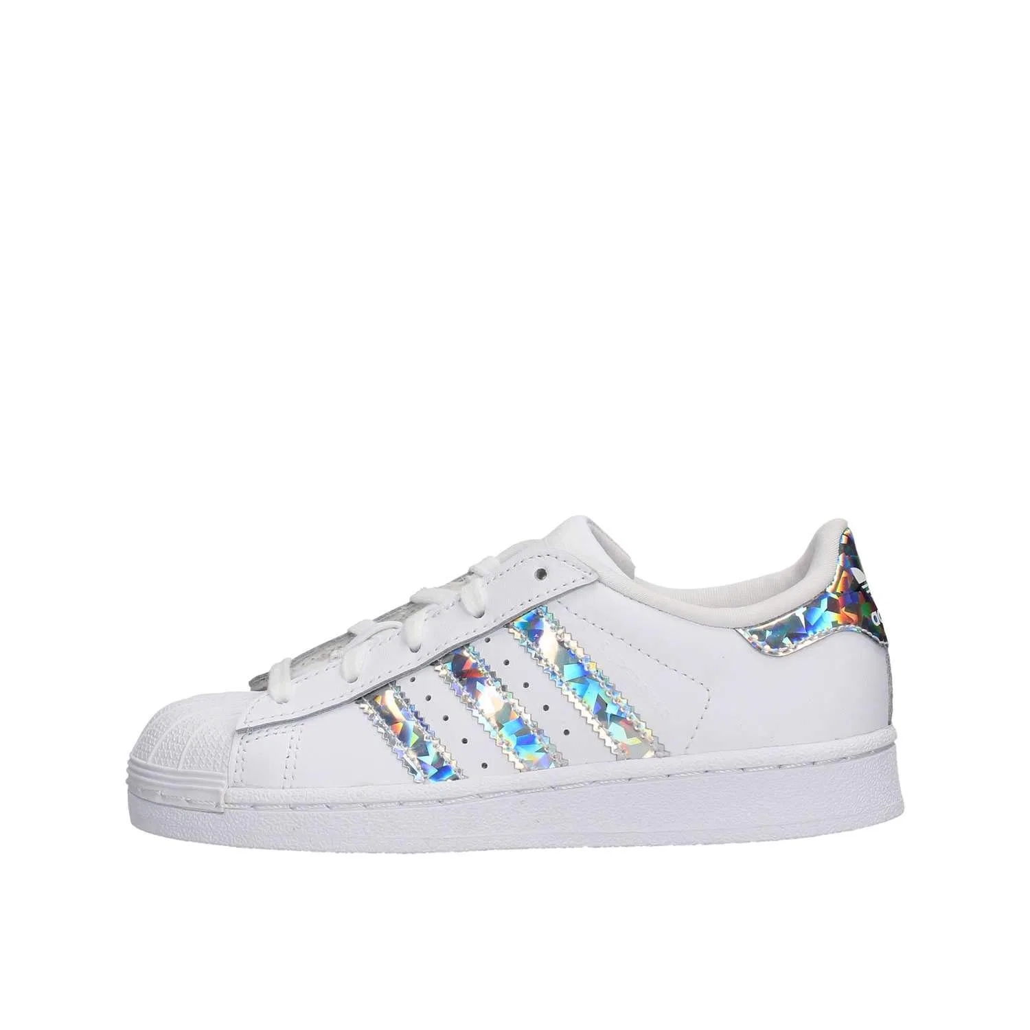 Детские кроссовки для мальчиков с замшевым верхом Adidas Superstar C, White 000