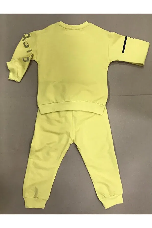 Детский спортивный костюм для мальчиков с графическим принтом Çikoby, Yellow — фото 3