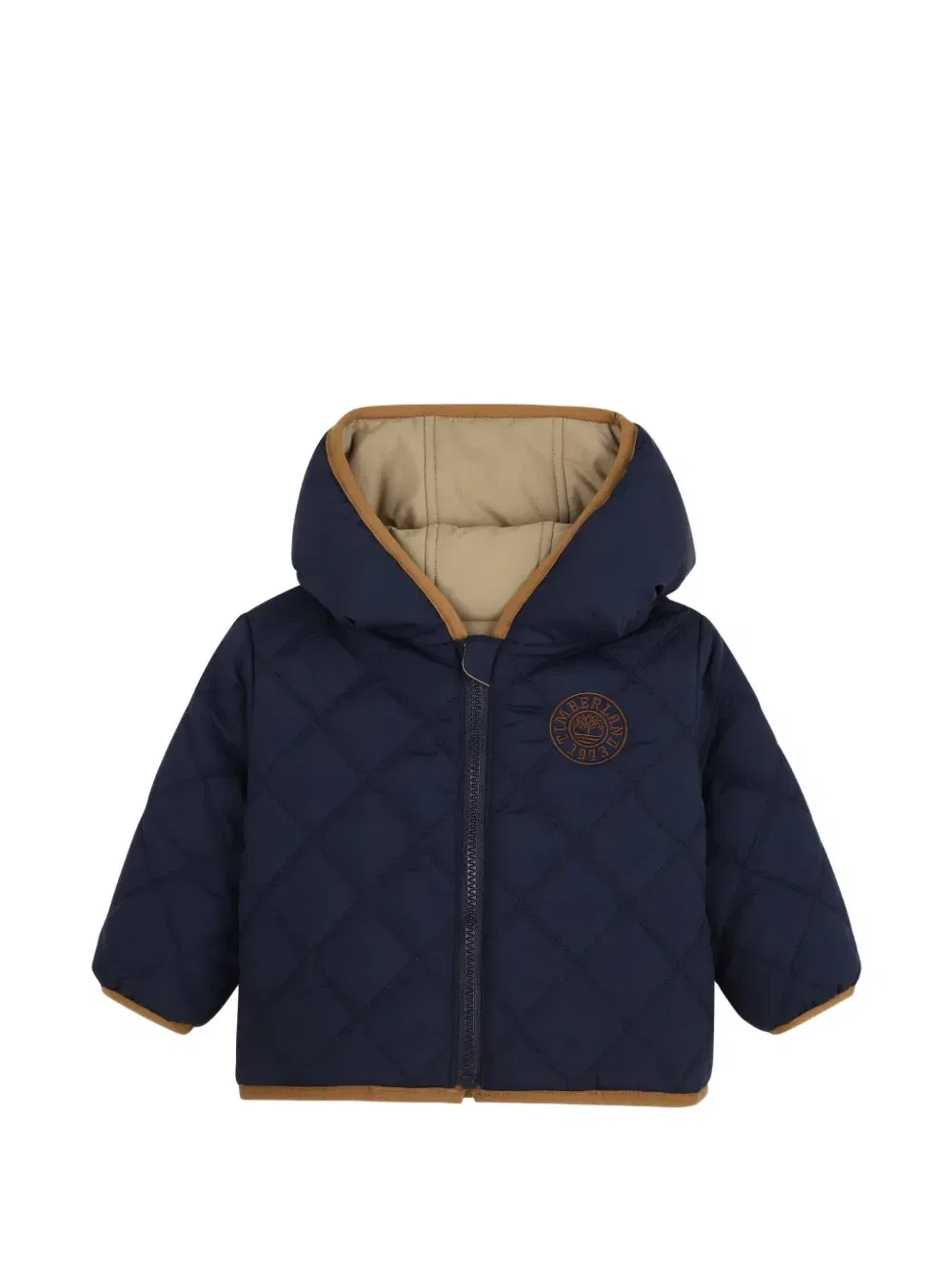 Двусторонняя стеганая куртка Timberland Kids, бежевый