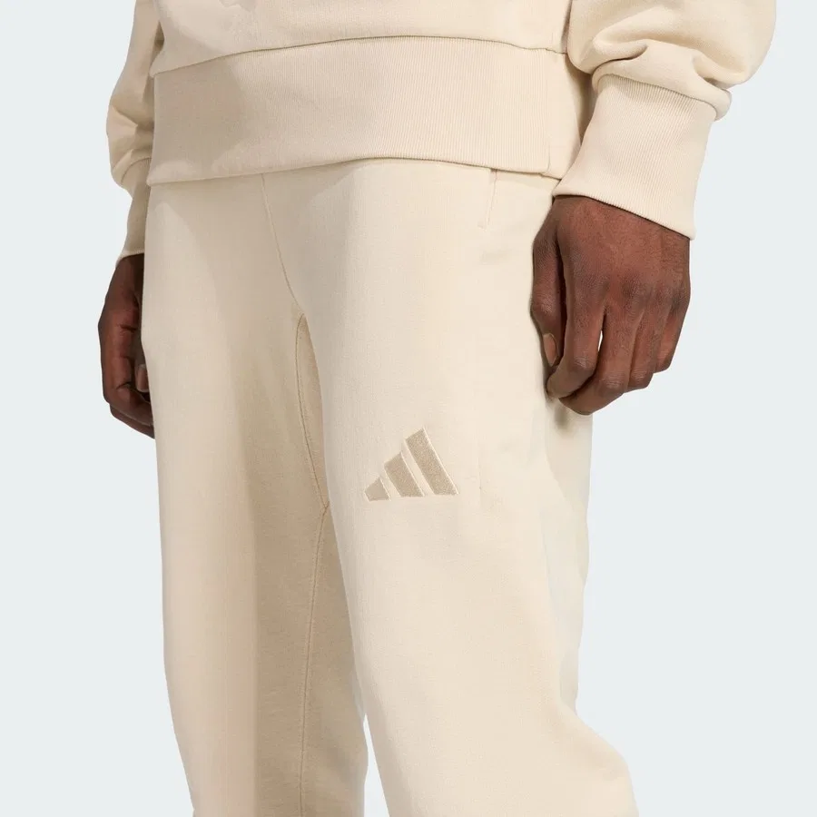 Спортивные брюки ALL SZN French Terry Regular Tapered adidas, Кремовый — фото 4