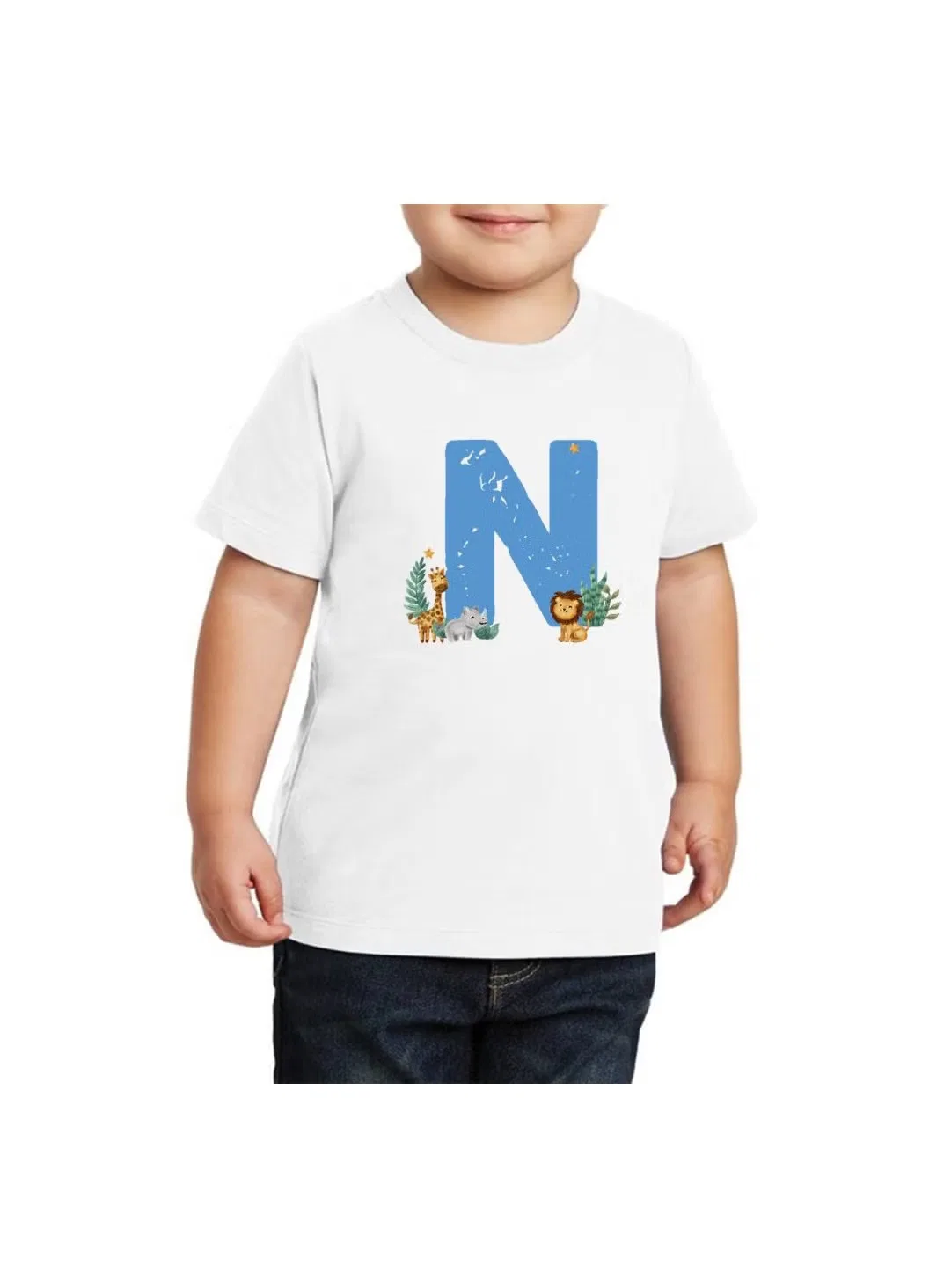 Футболка с принтом алфавита для мальчиков Printshop4Me