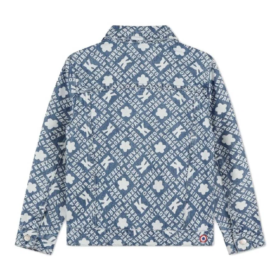 Джинсовая куртка с монограммой Kenzo, Laser — фото 2