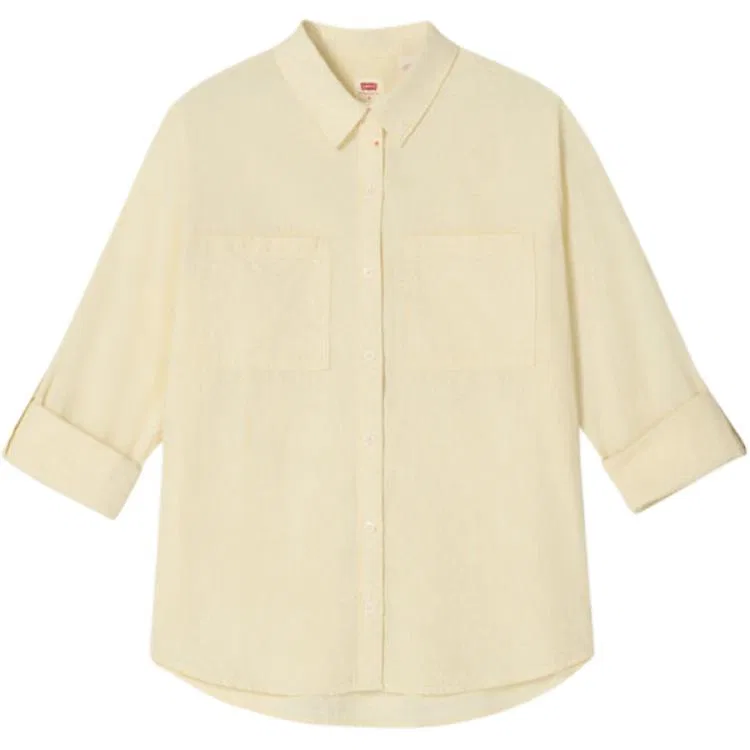 Женская рубашка с воротником Light Yellow Levis