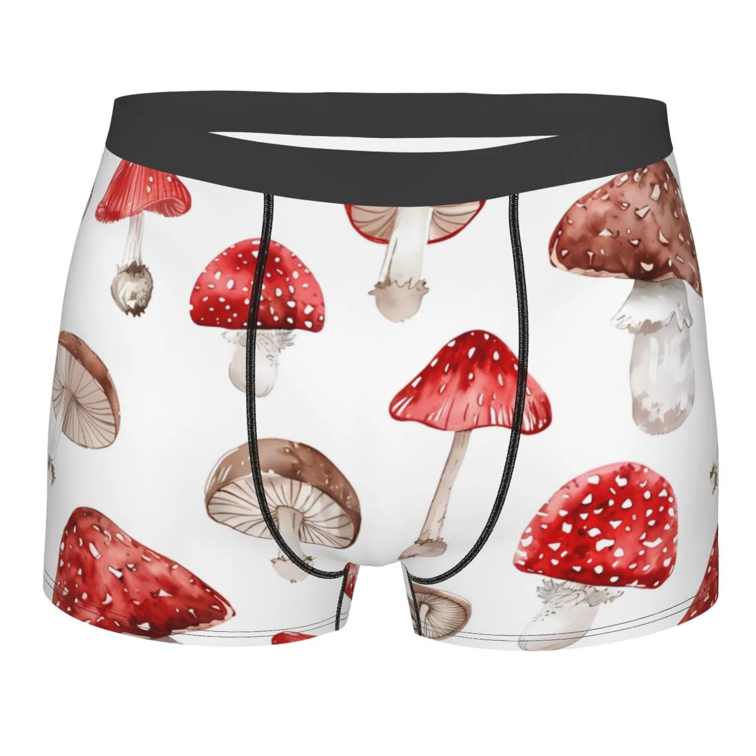 Мужские боксеры с принтом осьминога 4", Mushrooms 10