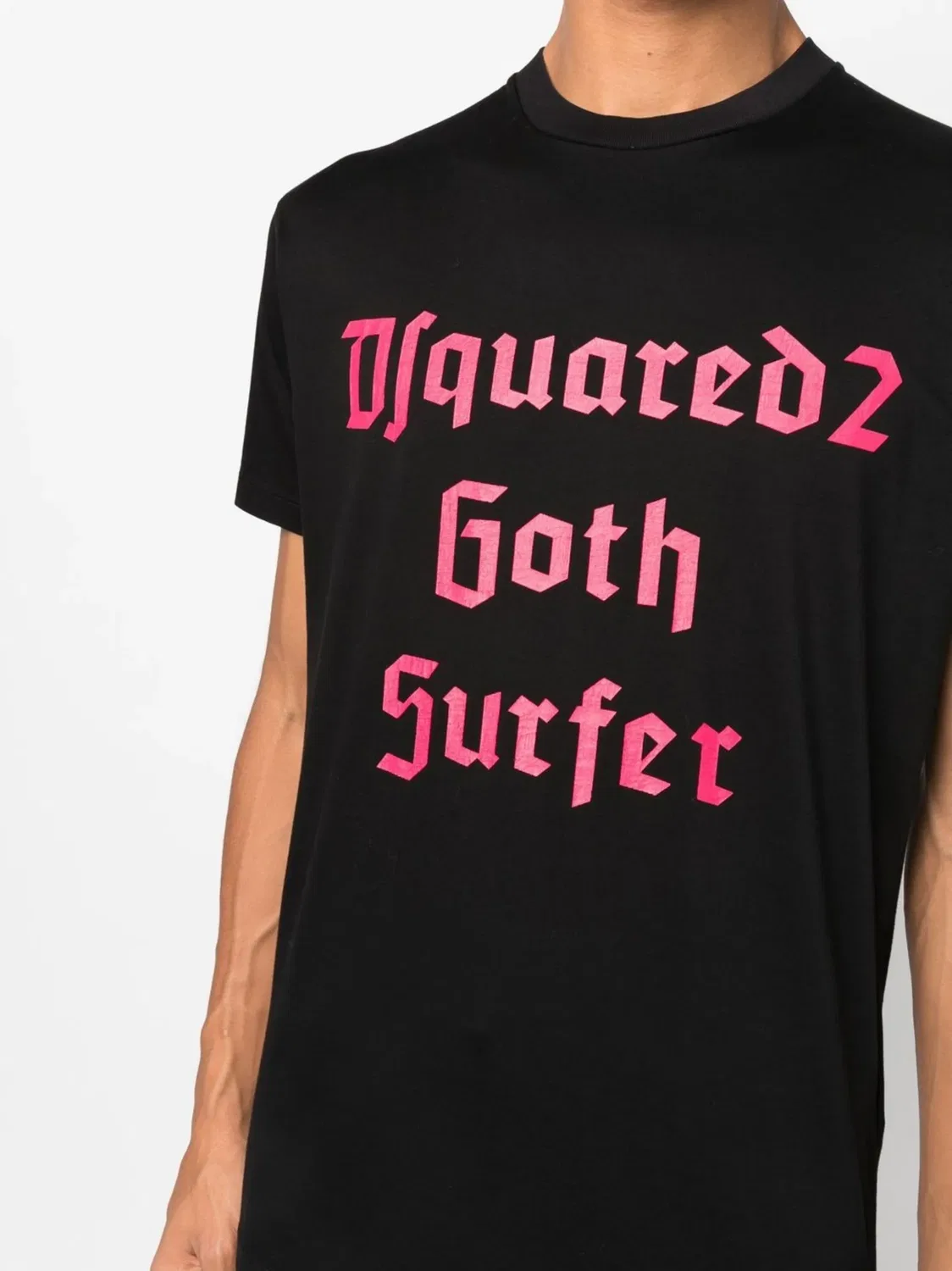 Футболка с коротким рукавом в готическом стиле DSQUARED2, черный — фото 2