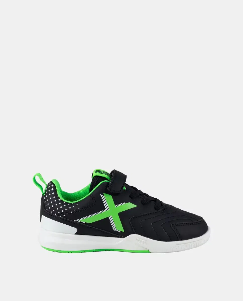 Детские кроссовки для футбола с эластичными шнурками RONDITO KID ELASTIC LACES Munich, Negro
