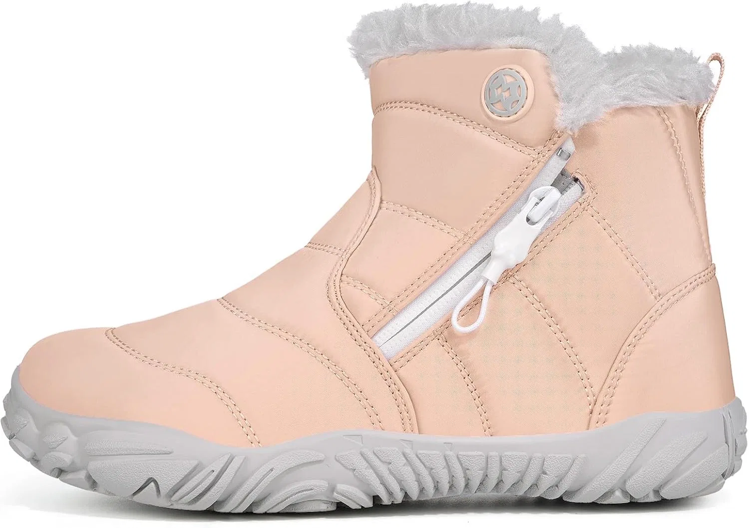 Детские зимние ботинки для девочек и мальчиков с широкой колодкой Sisttke, Light Pink — фото 2