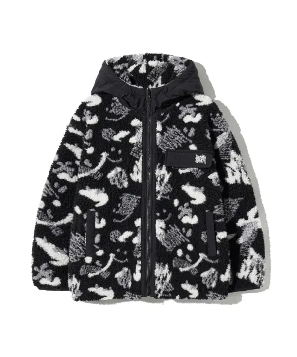 Флисовая кофта на молнии Kids Smile, Brownbreath Kids, черный — фото 2