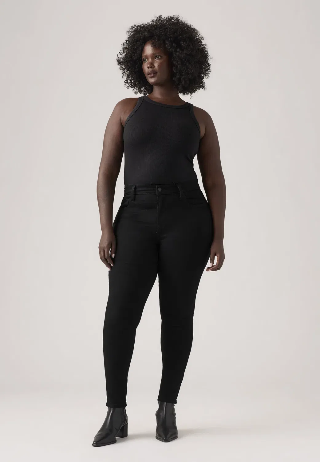 720 hirise super skinny black squared - джинсы узкий крой Levi'S, I'Ve Got This - Blacks — фото 2